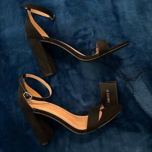 NWT - Black Block Heels